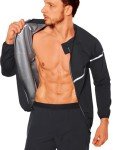 Men's Sauna Suit Jacket for Workout & Fitness