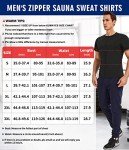 KUMAYES Men’s Short Sleeve Sauna Sweat Shirt