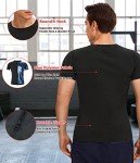 KUMAYES Men’s Short Sleeve Sauna Sweat Shirt