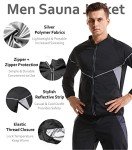 Men's Long Sleeve Sauna Jacket for Workouts