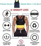 NINGMI Men's Neoprene Sauna Sweat Vest