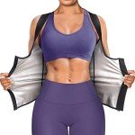 Junlan Women's Sauna Suit Waist Trainer Vest - Black