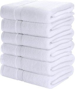 6 Pack Premium Quick-Dry Cotton Bath Towels