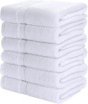 6 Pack Premium Quick-Dry Cotton Bath Towels