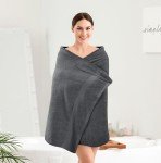 Soft Cotton Bath Towels Set - 4 Pieces (Grey)