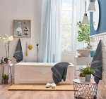 Utopia 8-Piece Cotton Towel Set - Gray