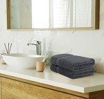Utopia 8-Piece Cotton Towel Set - Gray