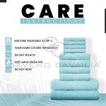 10-Piece Egyptian Cotton Towel Set - Aqua