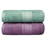 Yoofoss Extra Large Bamboo Bath Towels - 2 Pack