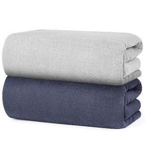 Super Soft & Absorbent Gray Bath Towel Set