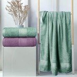 Yoofoss Extra Large Bamboo Bath Towels - 2 Pack