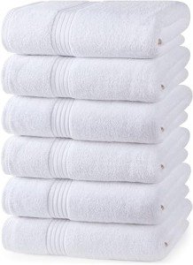 Premium Cotton Hand Towels - Ultra Soft 6-Pack