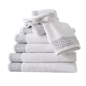 8-Piece Egyptian Cotton Towel Set - White