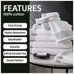 8-Piece Egyptian Cotton Towel Set - White