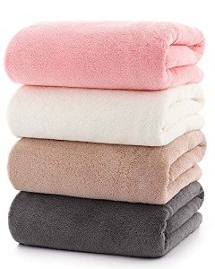 Soft Microfiber 4-Piece Towel Set - Quick Dry