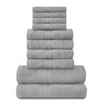 10-Piece Quick Dry Cotton Towel Set