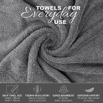 4-Pack Egyptian Cotton Bath Towels - Grey