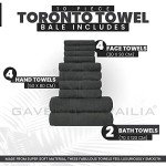 Lions Towels Family Set - 10 Piece Egyptian Cotton