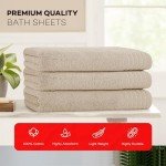 Olivia Rocco Monaco 3 Pack Soft Bath Sheets