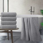 Oversized Quick-Dry Microfibre Bath Towels - 4 Pack