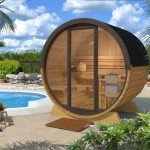KeiCo 160 Terrace Space-Saving Barrel Sauna