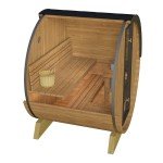 KeiCo 160 Terrace Space-Saving Barrel Sauna