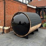 Outdoor Barrel Sauna with Panoramic Views - Red Cedar