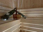 Outdoor Barrel Sauna with Harvia Heater