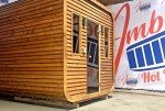 Outdoor Barrel Sauna with Harvia Heater