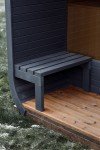 Outdoor Barrel and Cube Sauna with Terrace