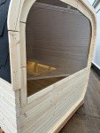 Outdoor Barrel Sauna with Harvia Heater