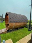 Wood-Fired Barrel Sauna for Ultimate Relaxation