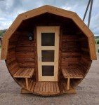 Wood-Fired Barrel Sauna for Ultimate Relaxation