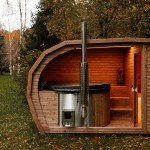 Outdoor Sauna and Hot Tub Combo