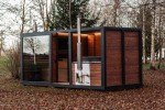 Outdoor Barrel Sauna Hot Tub Combo