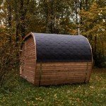 Outdoor Sauna and Hot Tub Combo