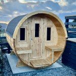 KeiCo 4-Person Outdoor Barrel Sauna with Heater
