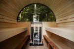Barrel Outdoor Sauna in Scandinavian Spruce Wood