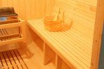 Outdoor Hemlock Wood Sauna Barrel with Heater