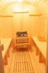 Outdoor Hemlock Wood Sauna Barrel with Heater