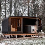 Outdoor Barrel Sauna Hot Tub Combo