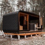 Outdoor Barrel Sauna Hot Tub Combo