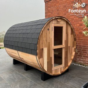 Fonteyn 8 ft. Rustic Barrel Sauna