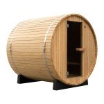 Thermo-Treated Hemlock Barrel Sauna