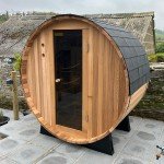 4 ft. Rustic Fonteyn Barrel Sauna