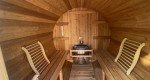 Thermo-Treated Hemlock Barrel Sauna