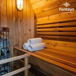 Fonteyn 8 ft. Rustic Barrel Sauna