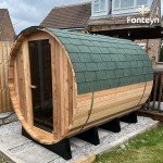 Fonteyn 8 ft. Rustic Barrel Sauna