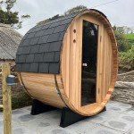 4 ft. Rustic Fonteyn Barrel Sauna