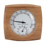 Indoor Wooden Sauna Thermometer and Hygrometer Combo